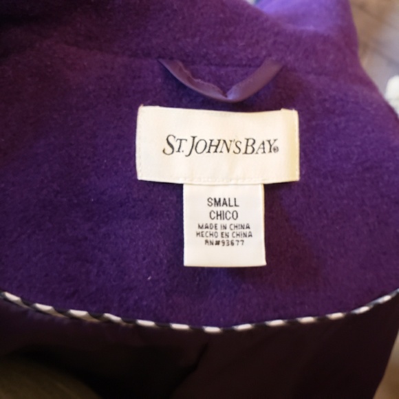St Johna Bay Wool/Cashmere blend peacoat small - Picture 7 of 8